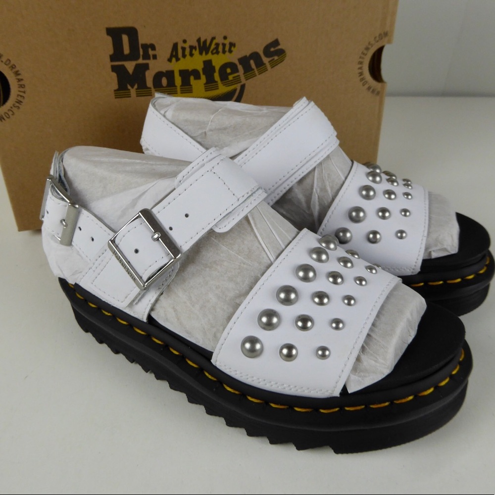 Dr. Martens Voss Stud Leather Platform Sandals NIB